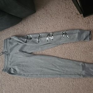 Pink Victoria Secret Skinny Joggers
